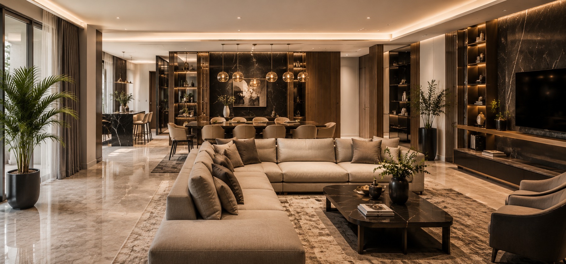 Luxury Azura living room interior